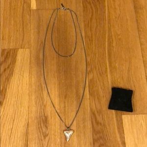 Givenchy Shark Tooth Two Toned Necklace